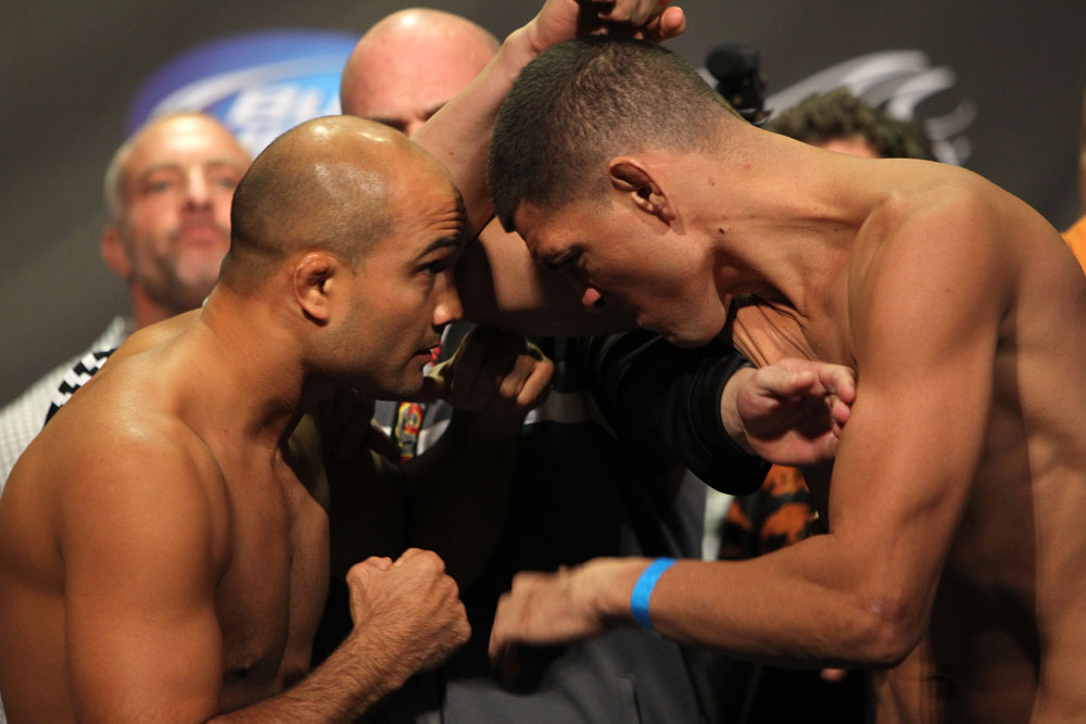 Nick Diaz before the UFC 137 fight with BJ Penn